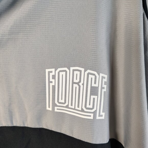 Nike Force Zip Up Track Jacket Mens Size Large Gray Green Full Zip - Picture 7 of 14